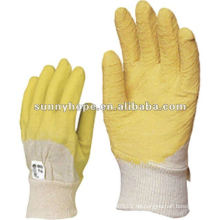 Cripple Finish Latex beschichtet mit Strick Handgelenk Handschuhe